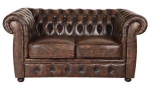 Pohovka Chesterfield dvoumístná