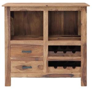 Vinotéka dřevěná 90x90x35 z masivu palisandr