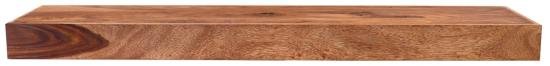 Nástěnná police z masivu 100x22 z indického palisandru