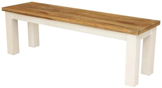 Lavice z masivu z dřeva mango 175x40
