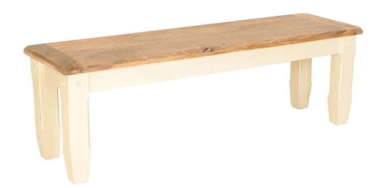Dřevěná lavice k jídelnímu stolu z masivu mango 175x40