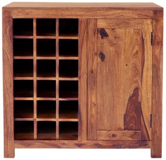 Dřevěná vinotéka 90x90x45 z masivu palisandr