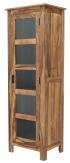 Vysoká vitrína z masivu palisandr 60x180x45