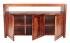 Komoda pod tv masiv z dřeva palisandr 160x45x90