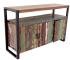 Komoda drevo kov 140x90x45