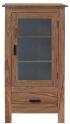 Dřevěná vitrína z masivu palisandr 60x120x45