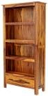 Luxusní knihovna 90x35x180 z masivu palisandr