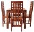 Jídelní set pro 4 osoby masiv z indického palisandru