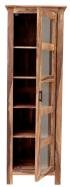 Vysoká vitrína z masivu palisandr 60x180x45