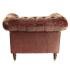 Pohovka jednomístná Chesterfield Bath z pravé hovězí kůže New Red