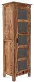 Vysoká vitrína z masivu palisandr 60x180x45